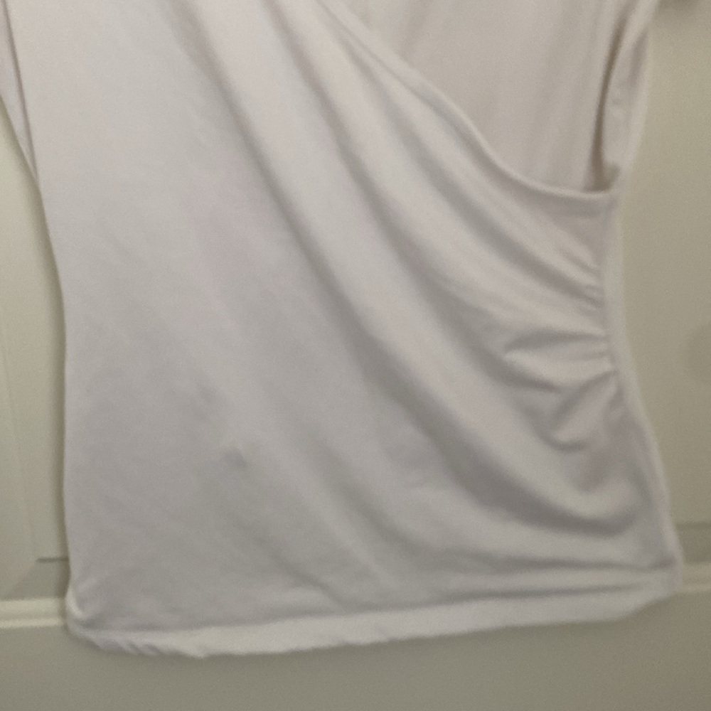 Prana White Wrap Yoga Performance Top. Size Large. Made in USA - Picture 3 of 7